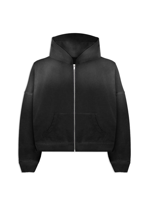 CROP ZIP HOODIE