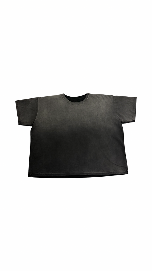 BLACK POTASSIUM BOXY CROP TEE