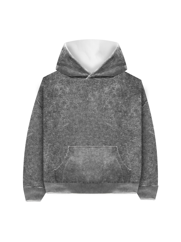 BLACK MINERAL HOODIE