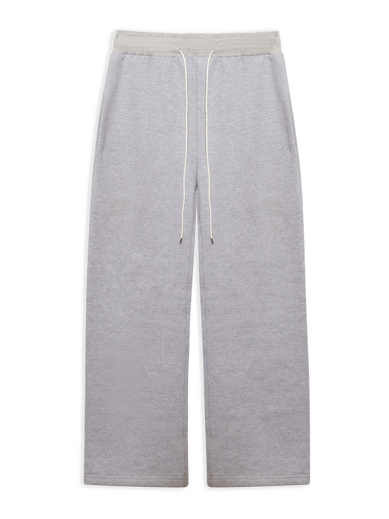 HEATHER GREY WIDE LEG PANT