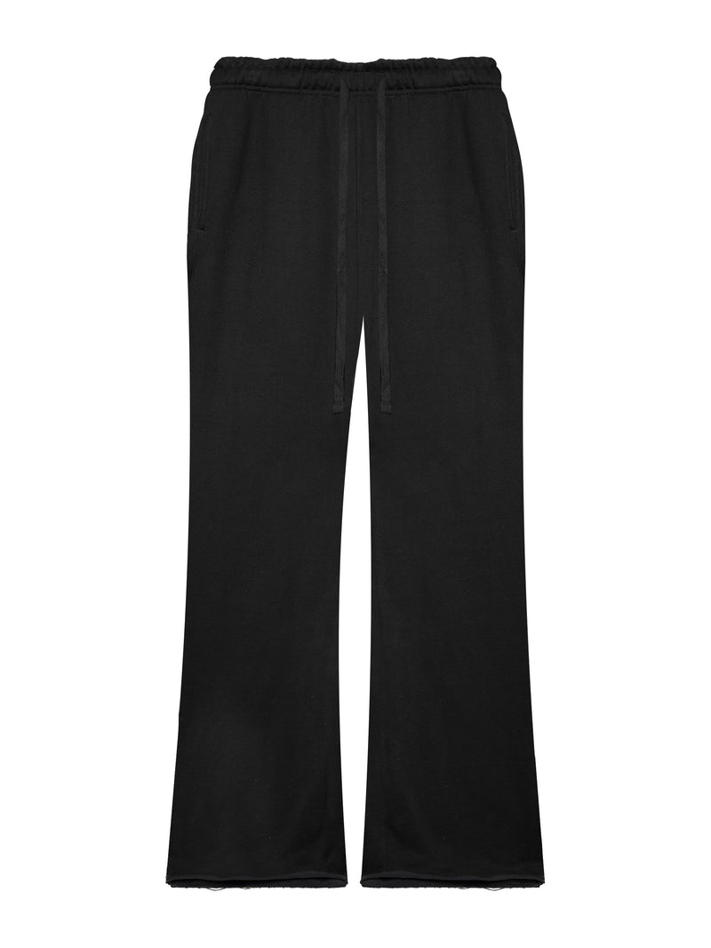 RAW EDGE BLACK FLARE PANT