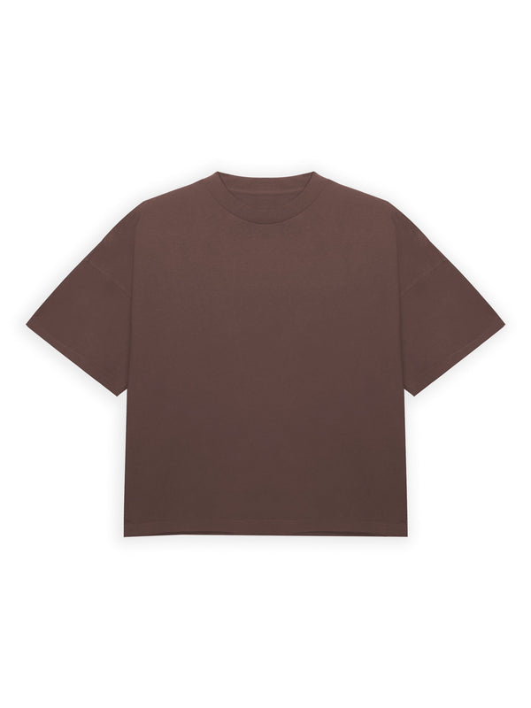 BROWN CROP TEE