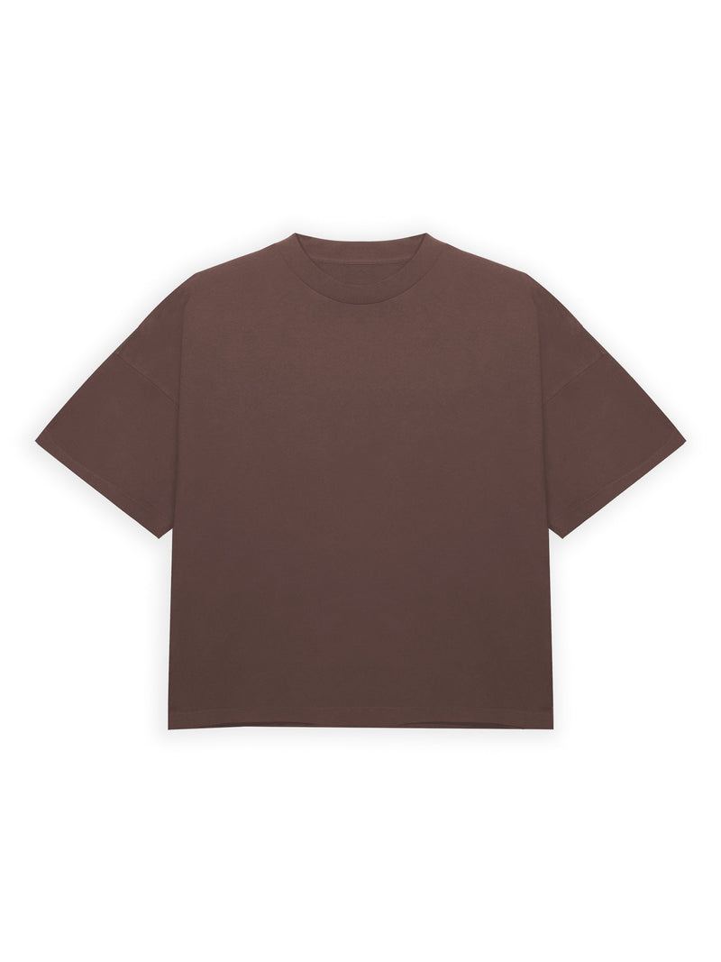 BROWN CROP TEE