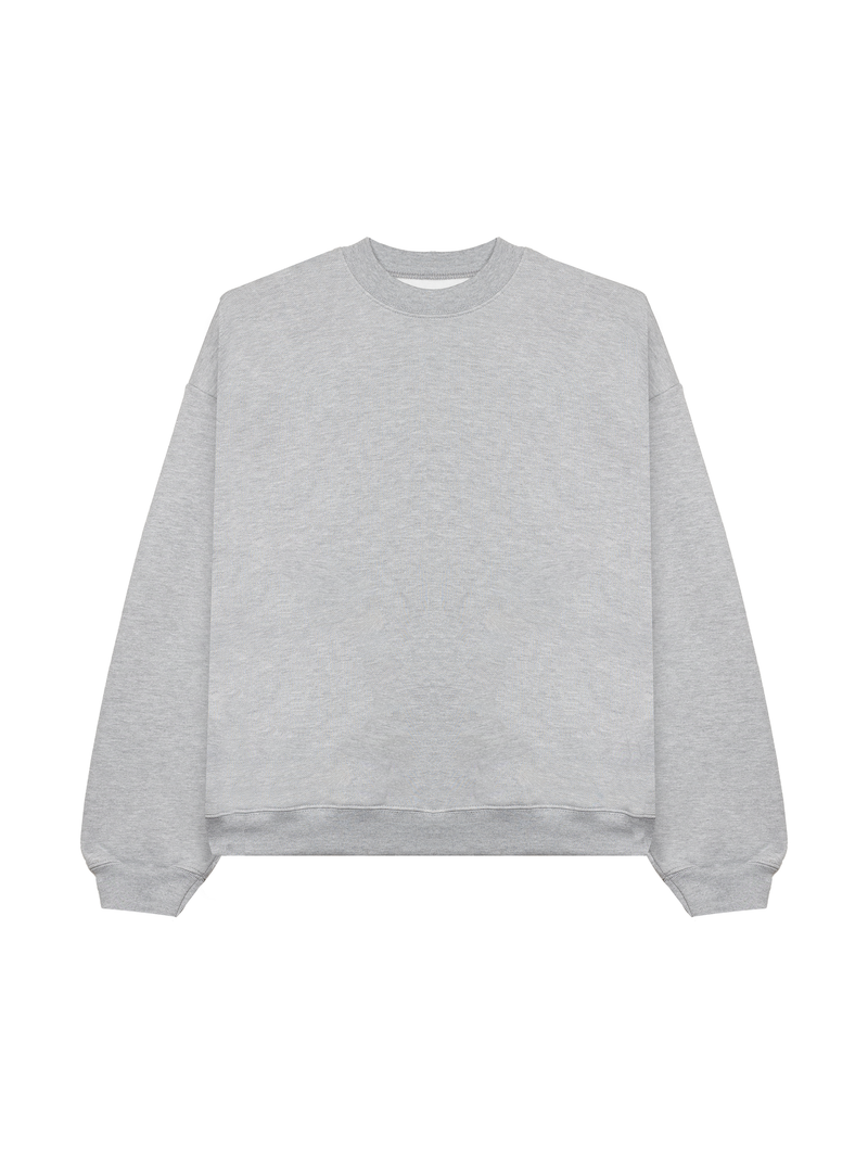 CM3000 HEATHER GREY CREWNECK SWEATER